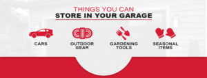 top items that you can store in your garage