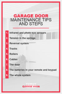 garage door maintenance tips and steps
